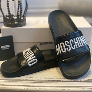 Authentic Moschino Pool Slides 38 Used